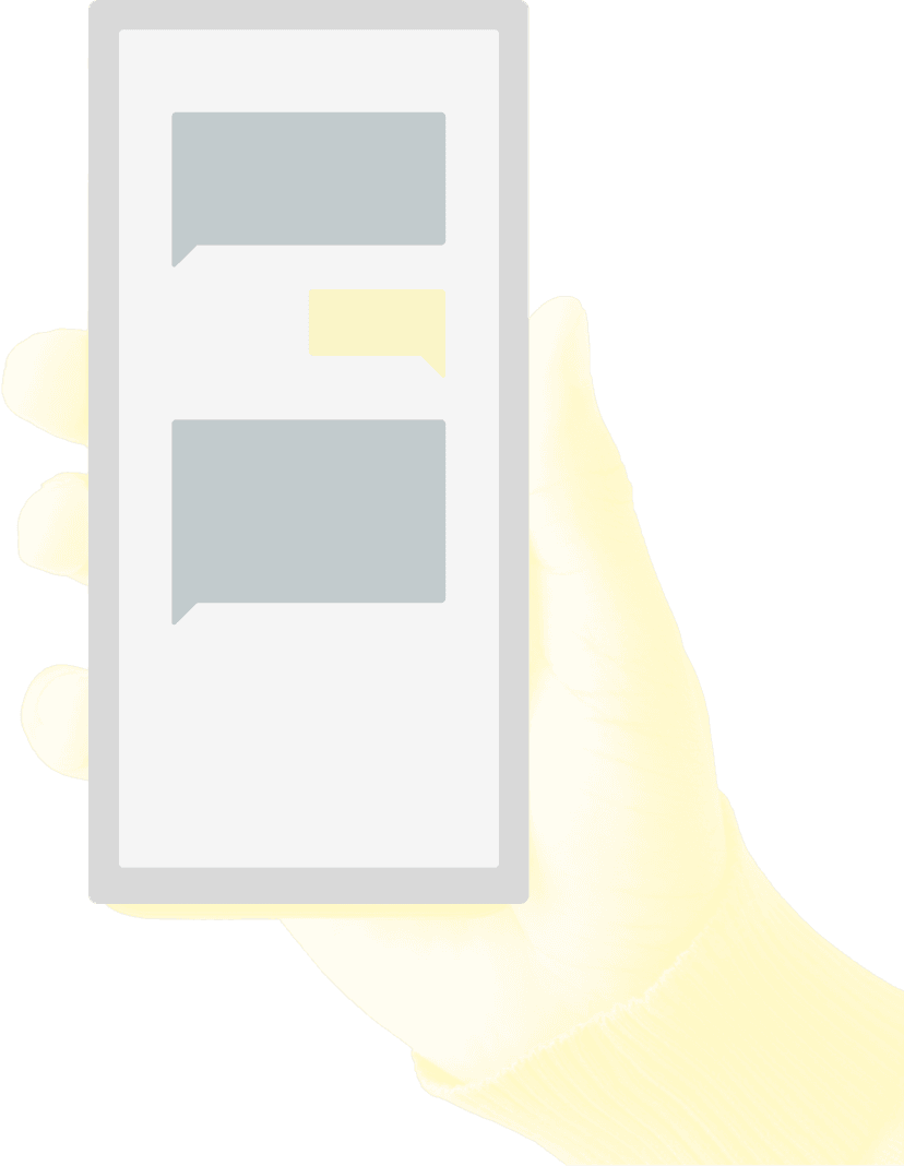 Holding phone